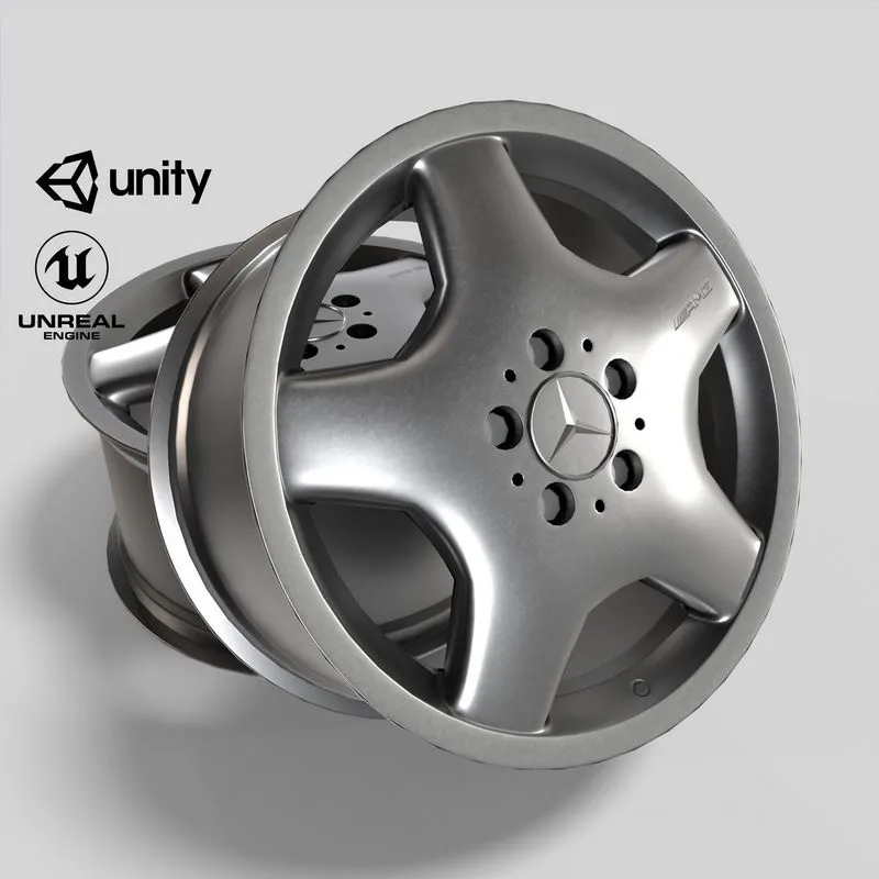 PBR Game 3D Models – Car Rim Wheel Mercedes S-CLASS 888762