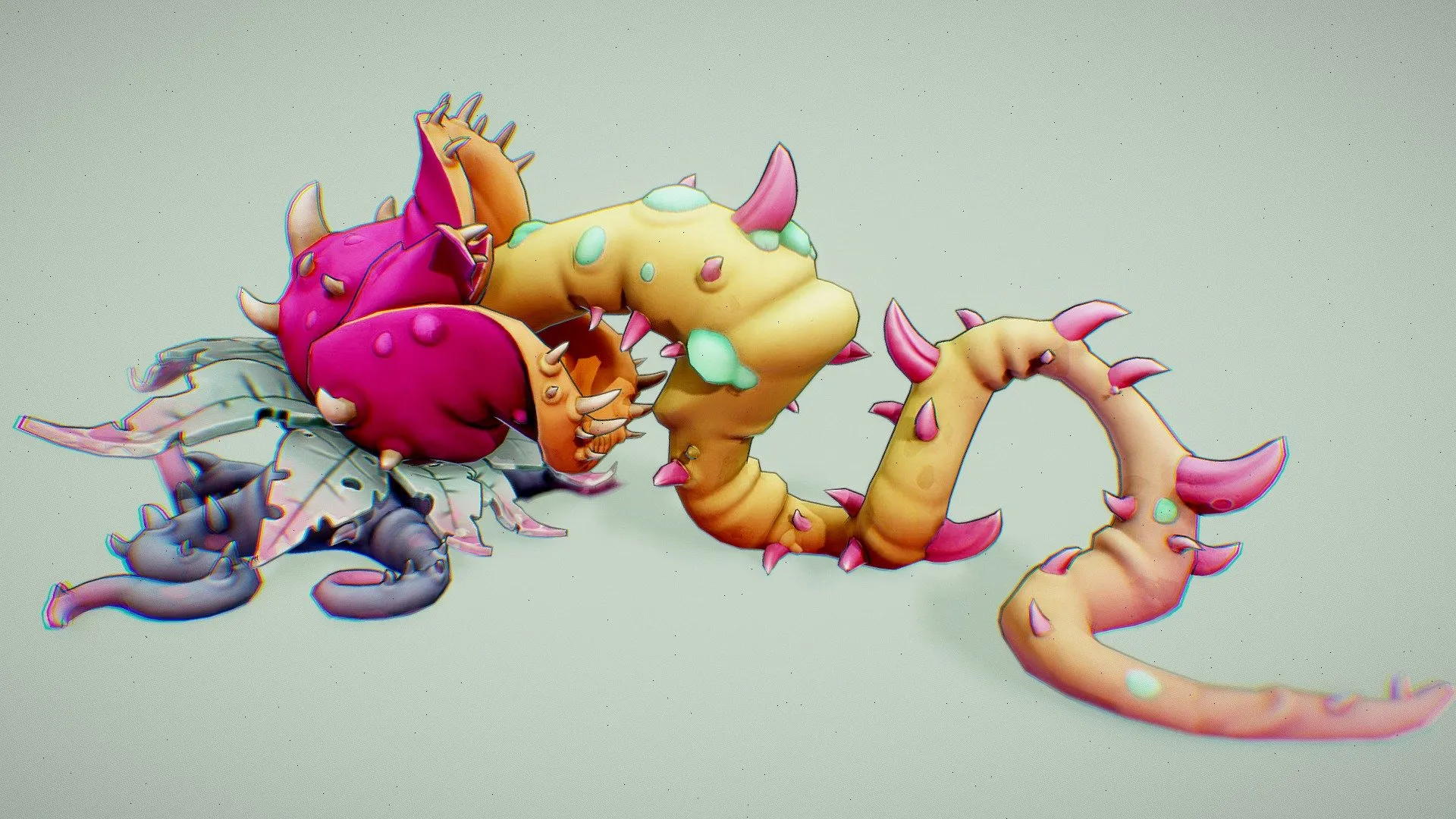 PBR Game 3D Models – Carnivore Plant Crash Bandicoot 4 Fan Art