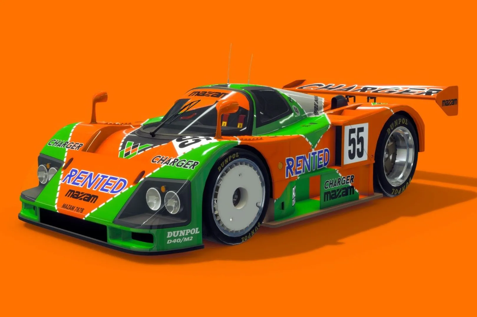 PBR Game 3D Models – Cartoon Endurance Car