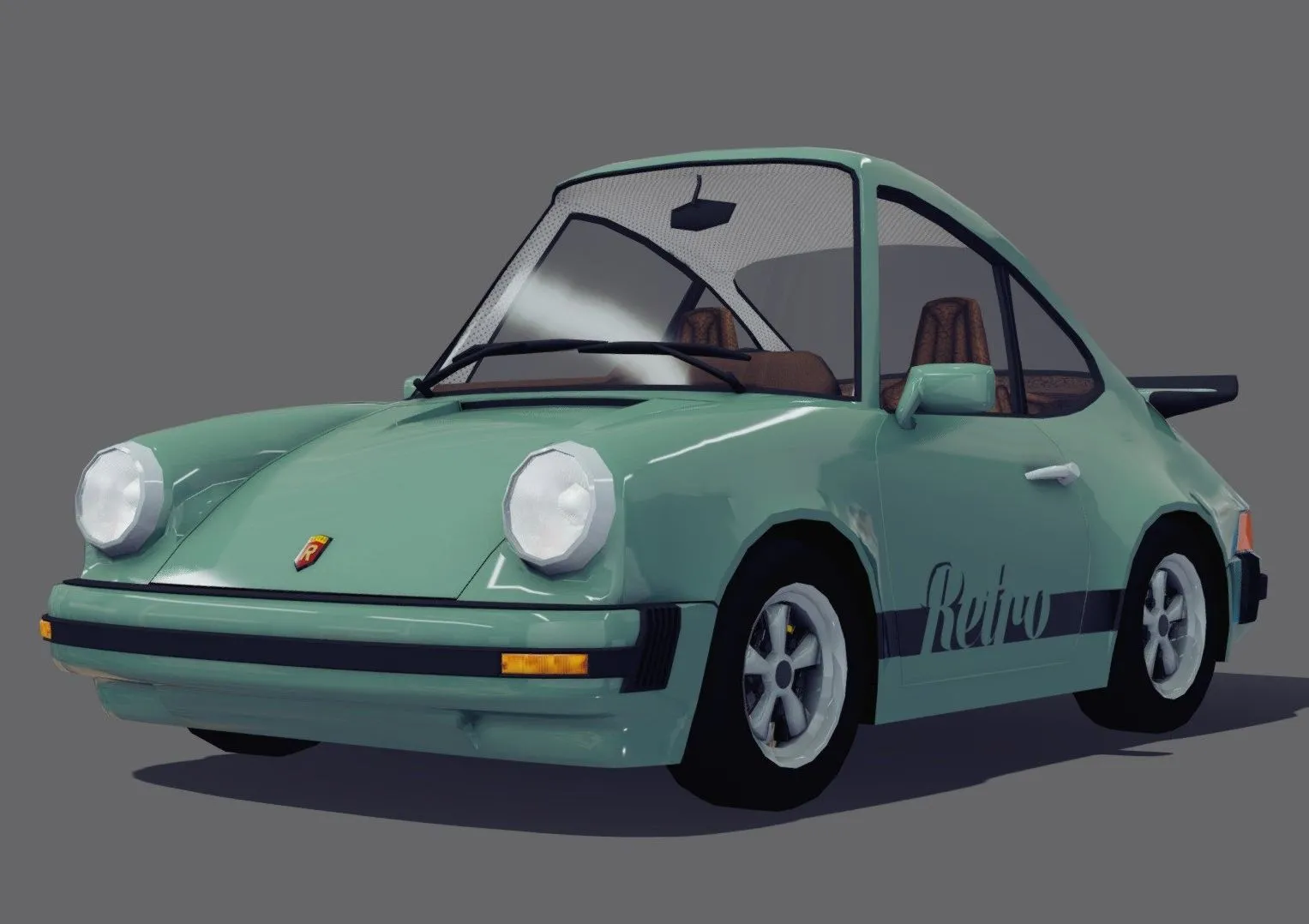 PBR Game 3D Models – Cartoon Sports Car