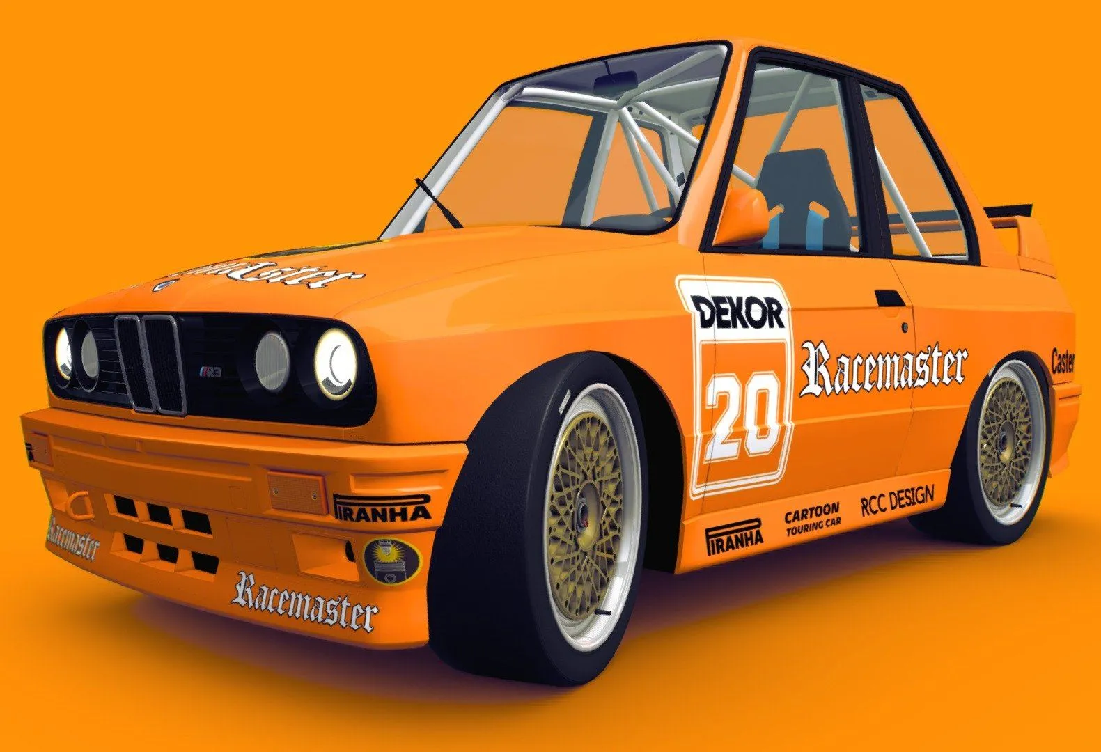 PBR Game 3D Models – Cartoon Touring Car