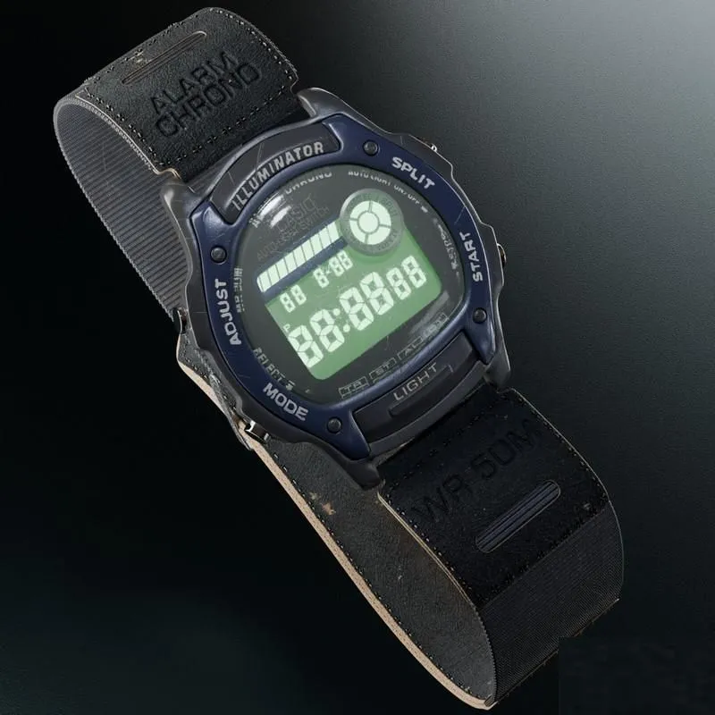 PBR Game 3D Models – Casio 1950 W-94H ILLUMINATOR wrist watch