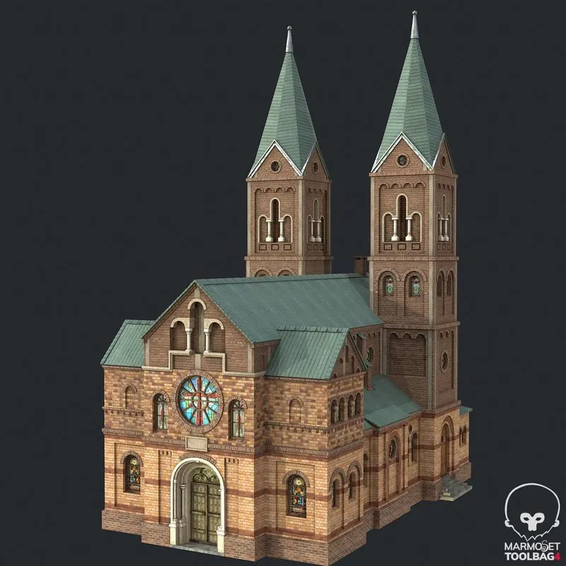 PBR Game 3D Models – Cathedral – Church