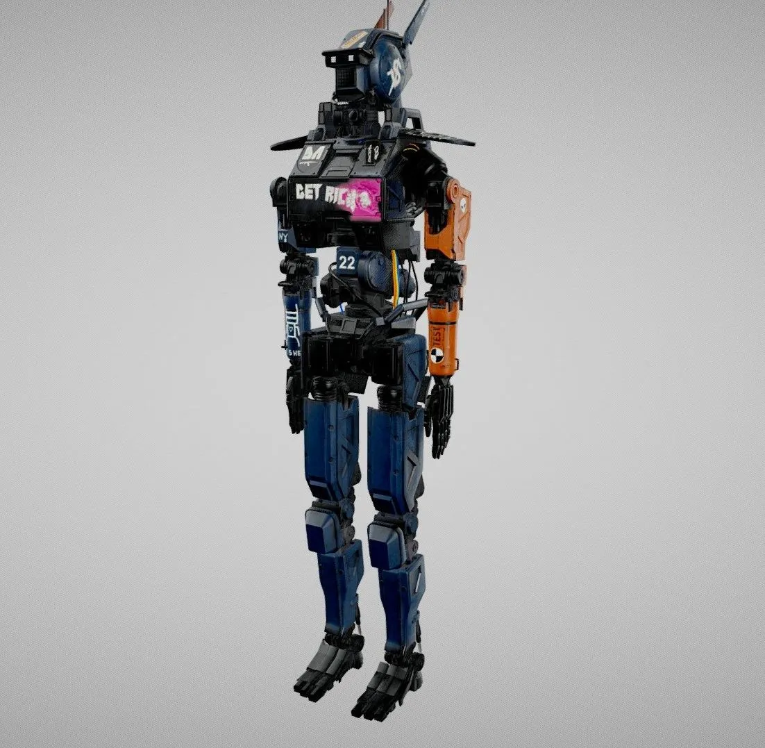 PBR Game 3D Models – Chappie Robot