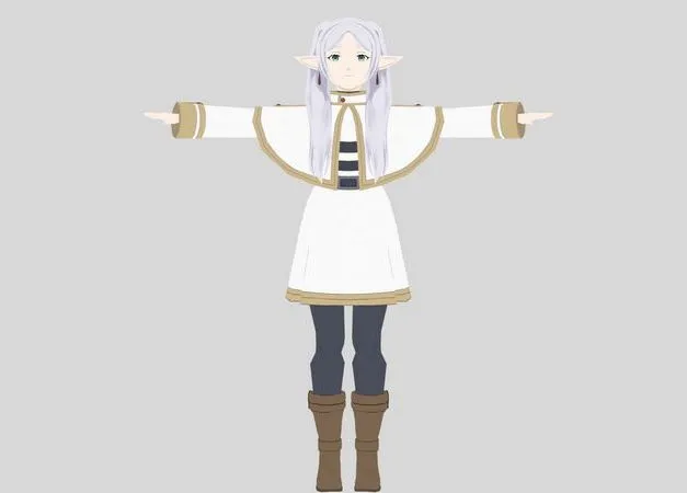 PBR Game 3D Models – Character Frieren