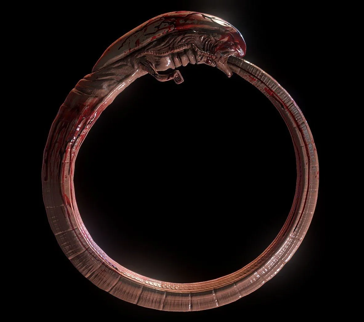 PBR Game 3D Models – Chestburster Ouroboros