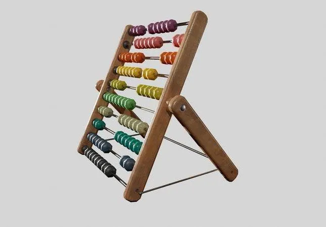 PBR Game 3D Models – Children Toy Abacus