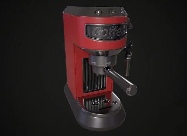 PBR Game 3D Models – Coffee Machine