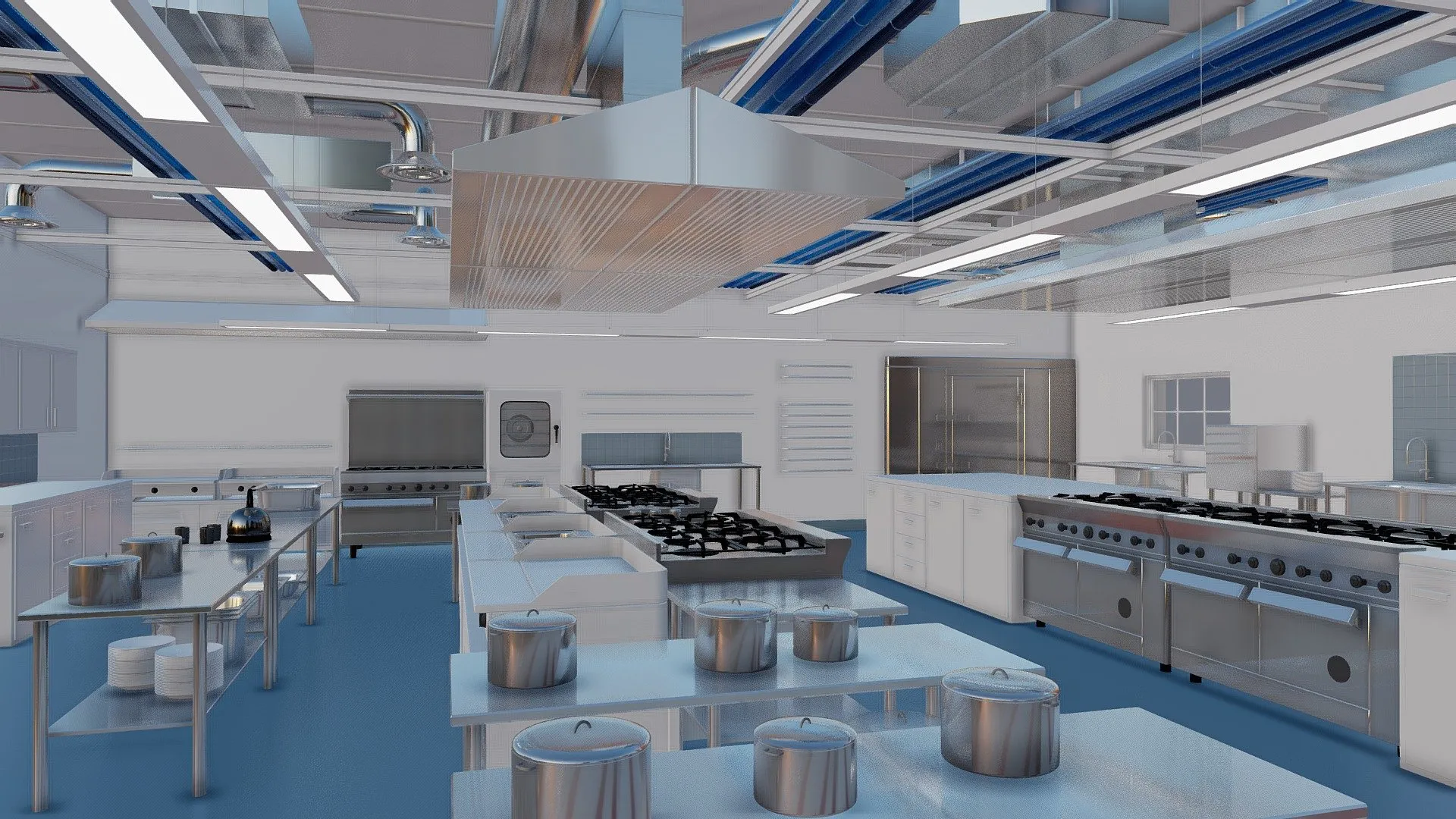 PBR Game 3D Models – Commercial Kitchen 2014