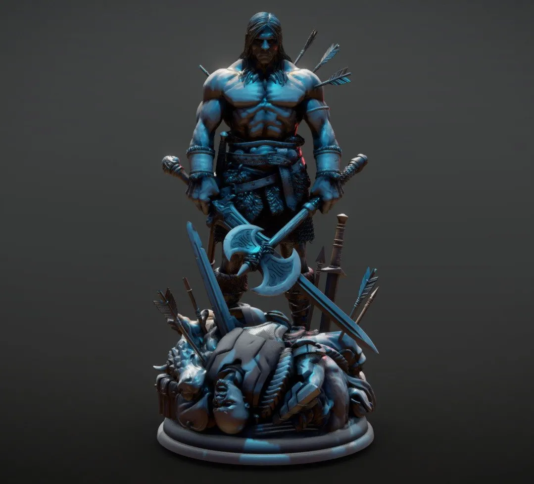 PBR Game 3D Models – Conan