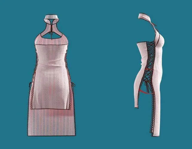 PBR Game 3D Models – Cotton Dress