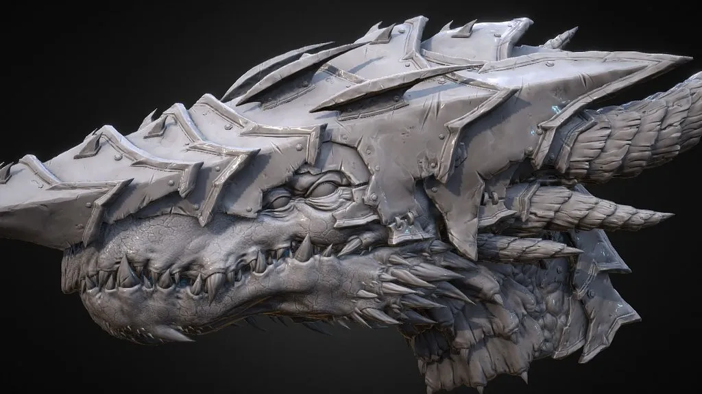 PBR Game 3D Models – Creature Bust