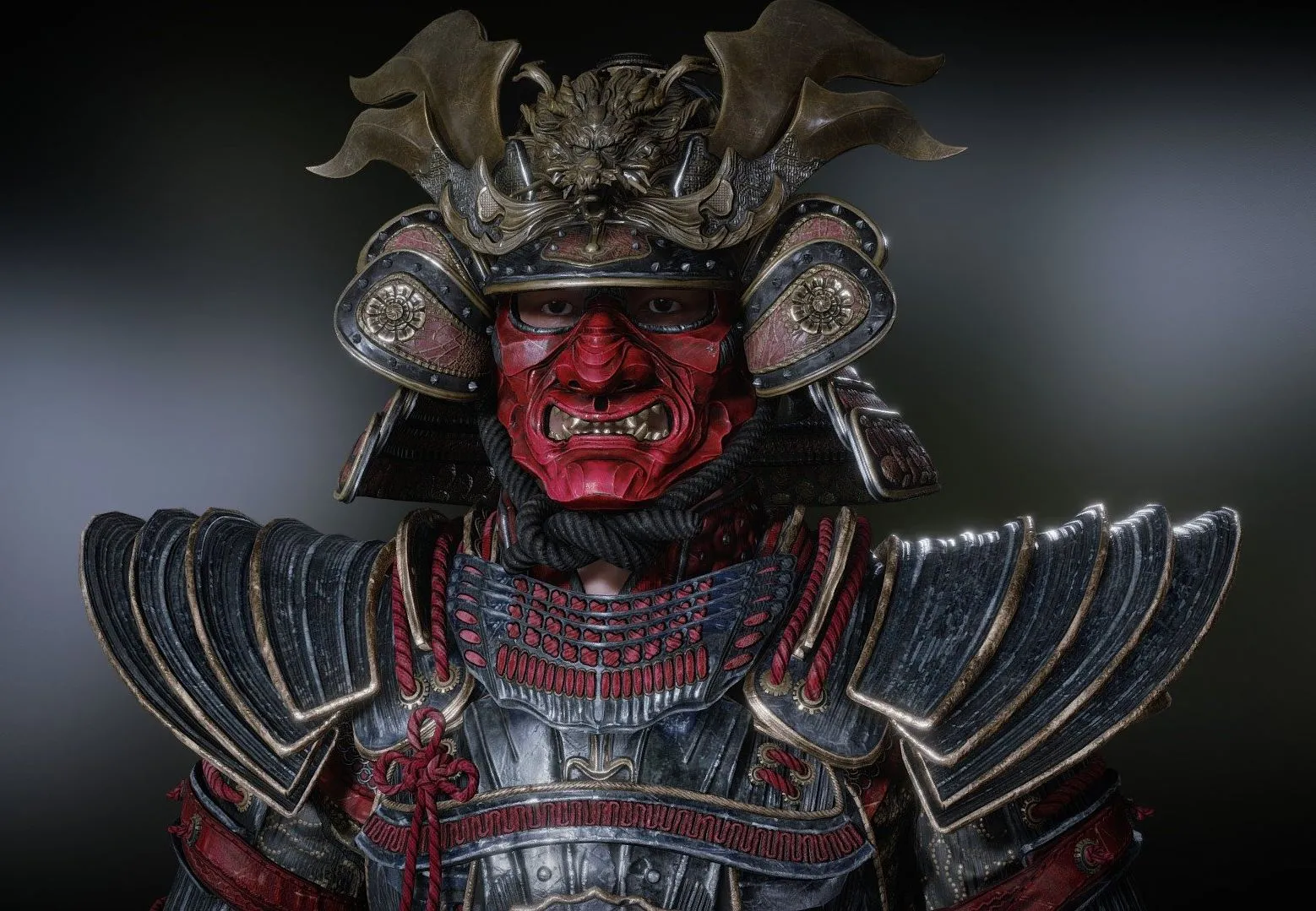 PBR Game 3D Models – Crimson Samurai