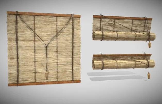 PBR Game 3D Models – Curtains Blind   Jugolo