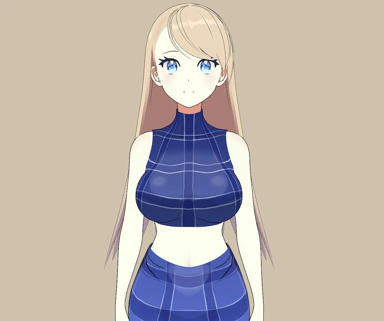 PBR Game 3D Models – Cute Girl