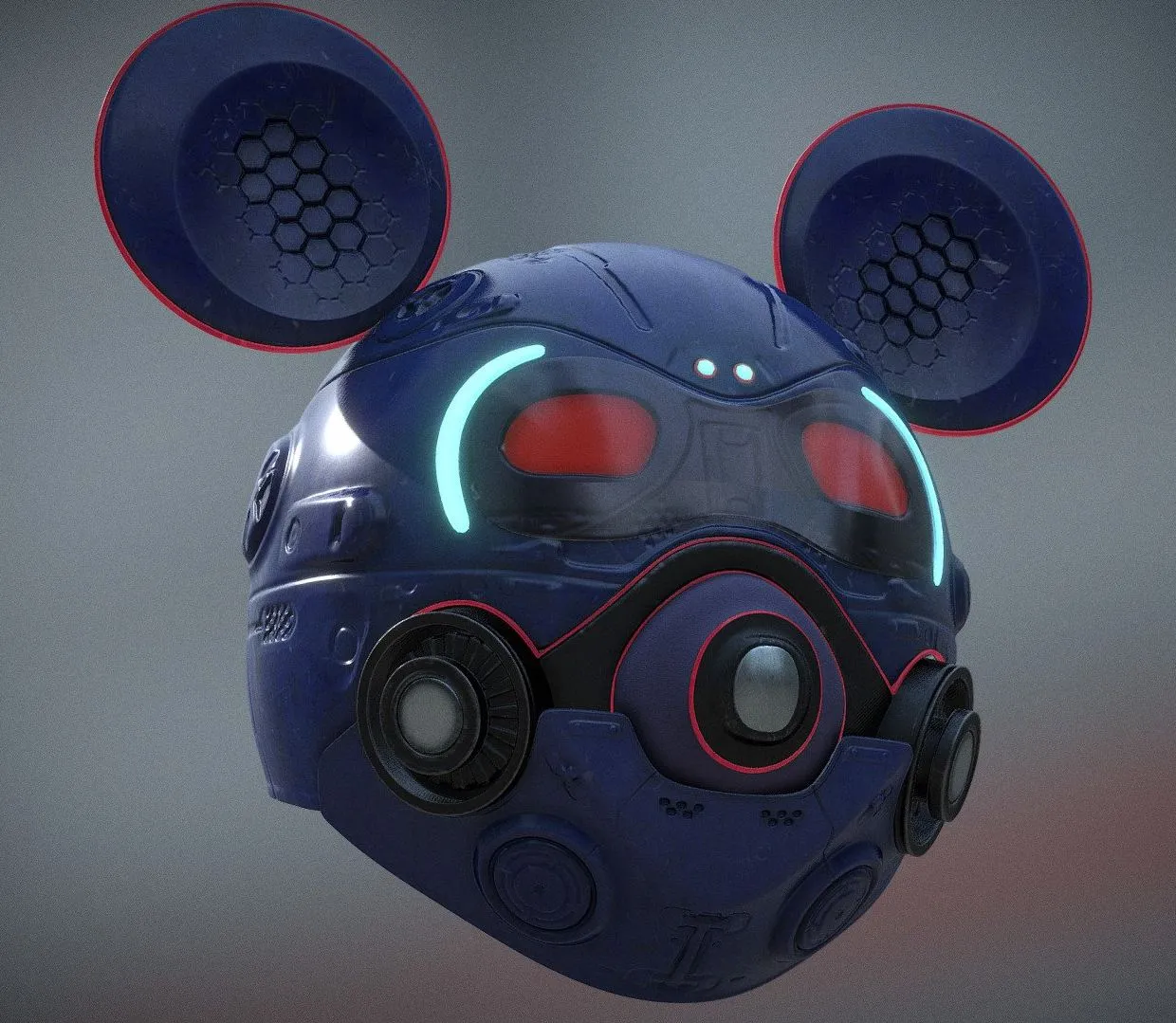 PBR Game 3D Models – Cybermask V2