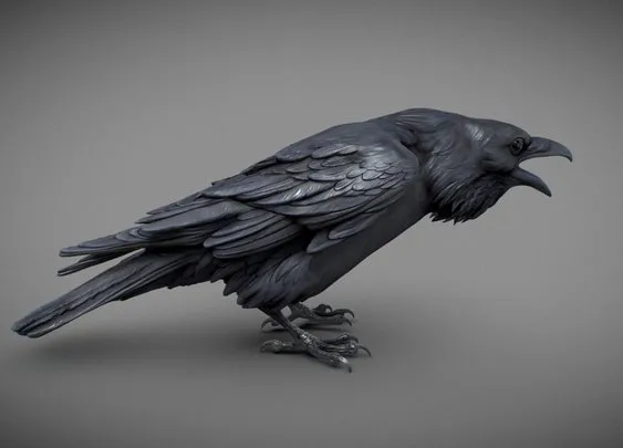 PBR Game 3D Models – Сrow 3D Sculpting