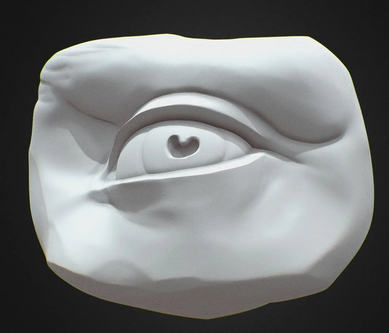 PBR Game 3D Models – Davids Eye Sculpt