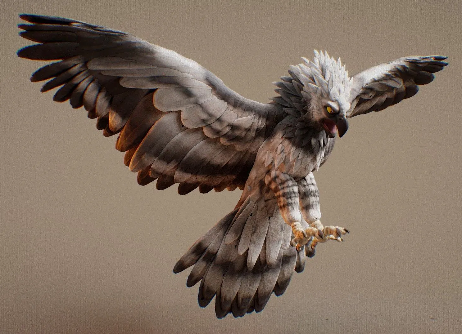 PBR Game 3D Models – Day 29 Beast Harpy