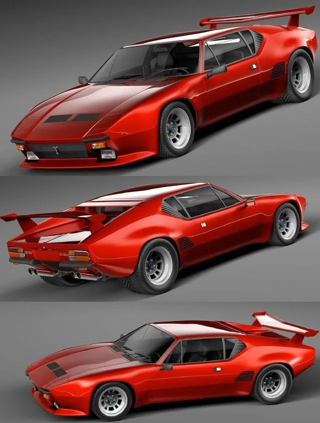 PBR Game 3D Models – De Tomaso Pantera GTS 1971–1991