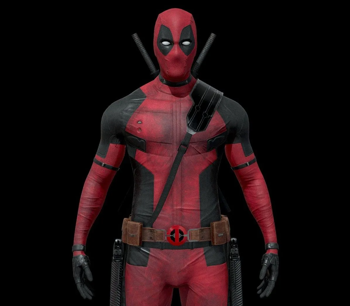PBR Game 3D Models – Deadpool Static No Rig Gameready