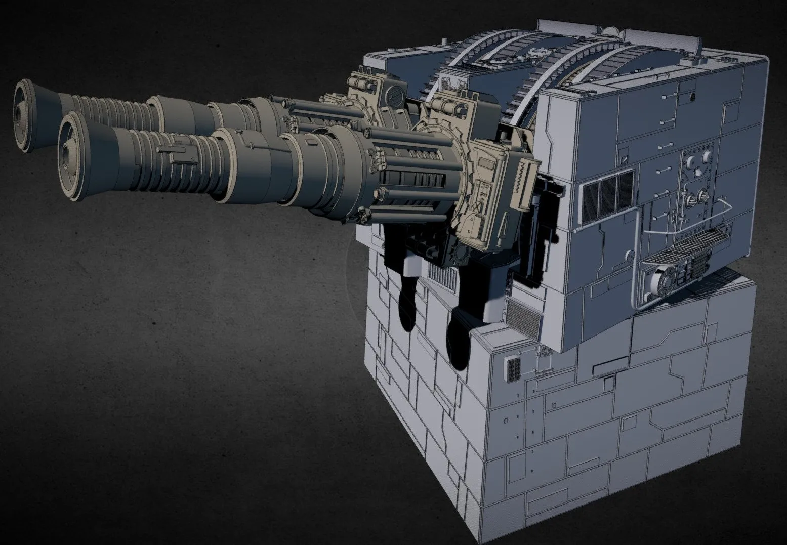 PBR Game 3D Models – Death Star Xx 9 Turbolaser