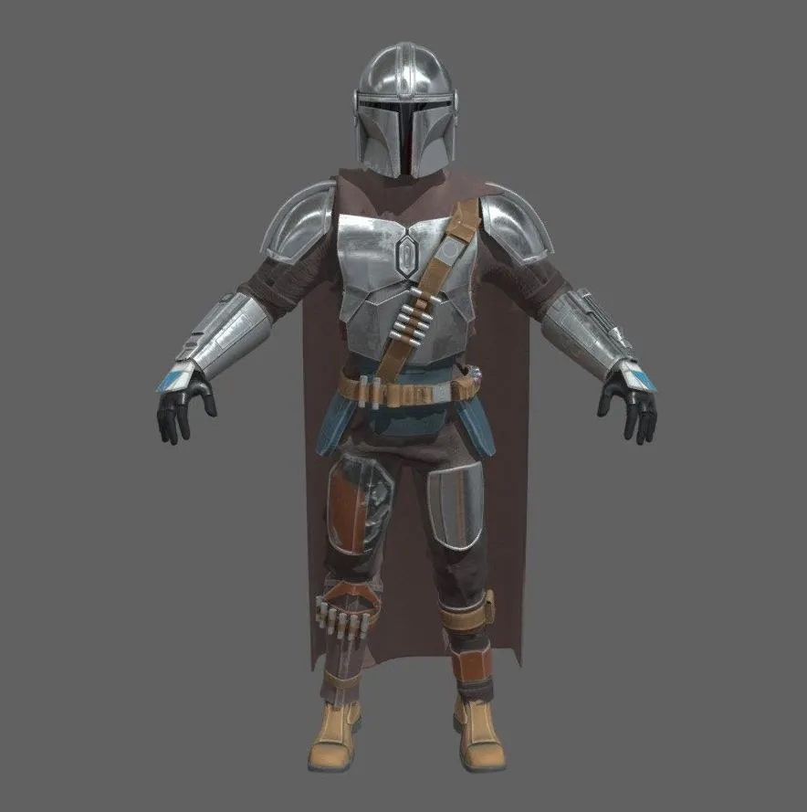 PBR Game 3D Models – Din Djarin The Mandalorian