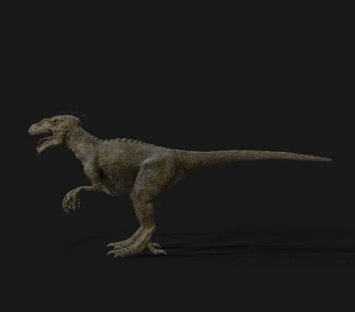 PBR Game 3D Models – Dinosaurs Velociraptor Hybrid