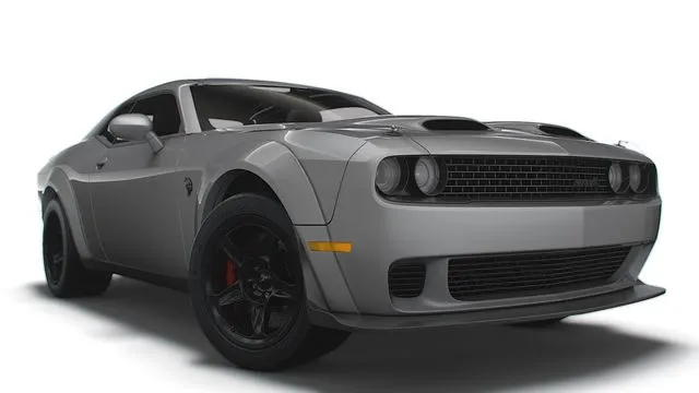 PBR Game 3D Models – Dodge Challenger SRT Super Stock Black Package 2023