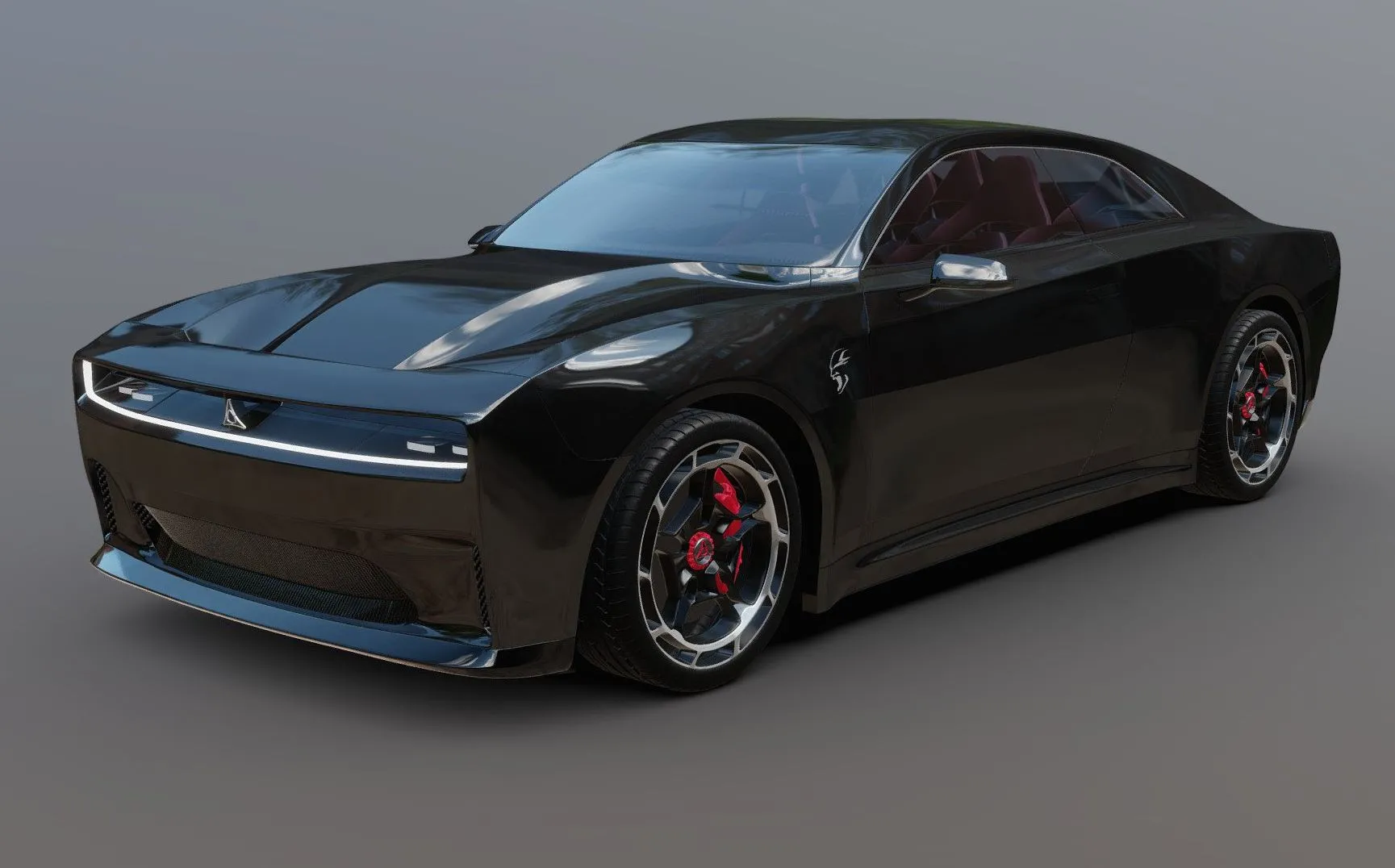 PBR Game 3D Models – Dodge Charger Daytona Srt Banshee 2024