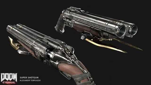 PBR Game 3D Models – DOOM ETERNAL SUPERSHOTGUN FANART