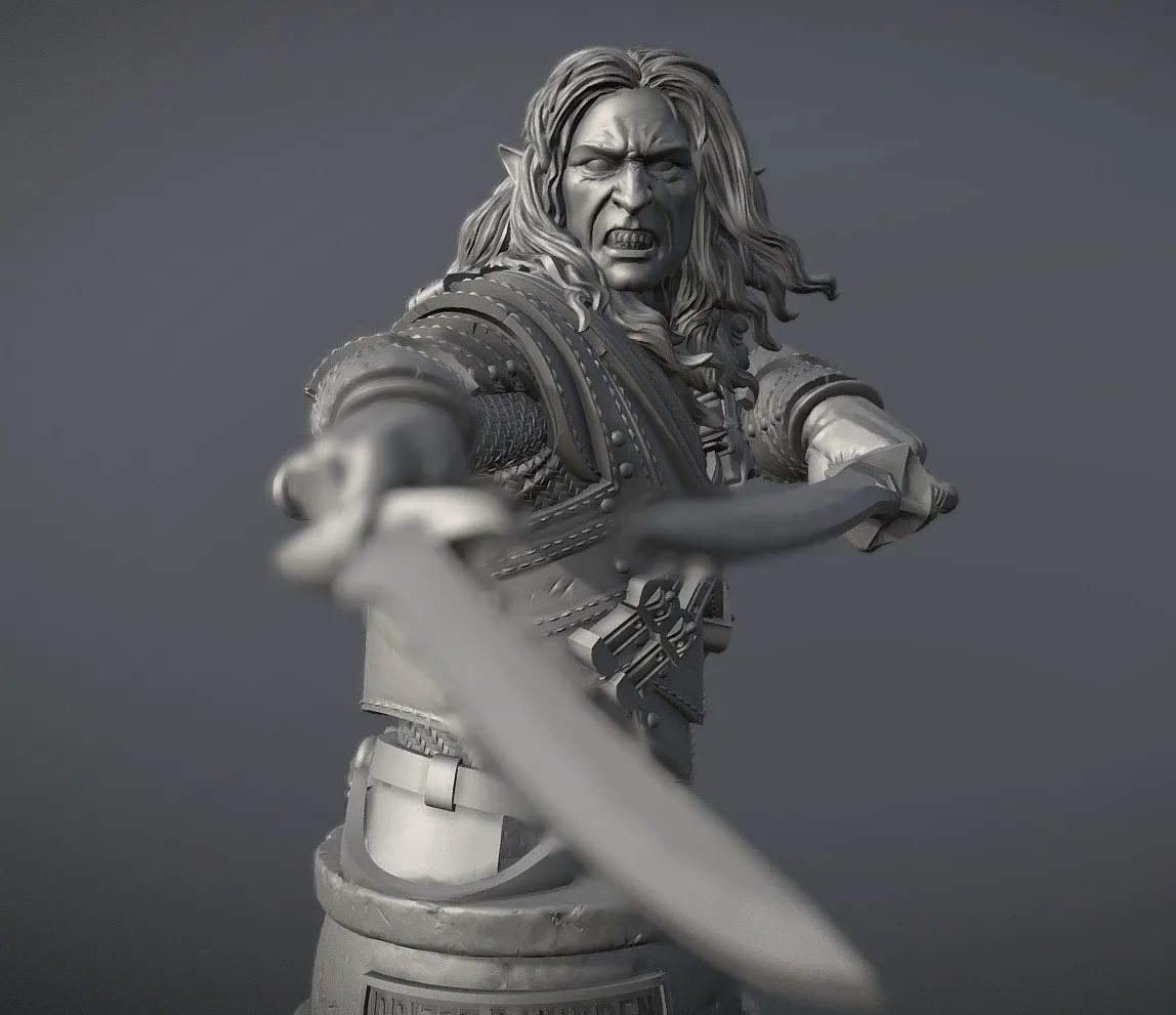 PBR Game 3D Models – Drizzt