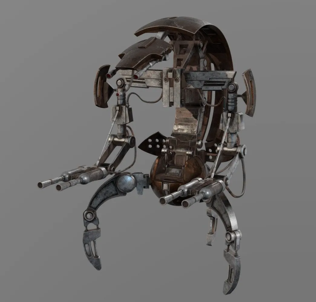 PBR Game 3D Models – Droideka High Poly