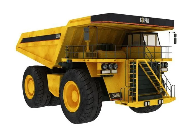 PBR Game 3D Models – Dump truck Low-poly