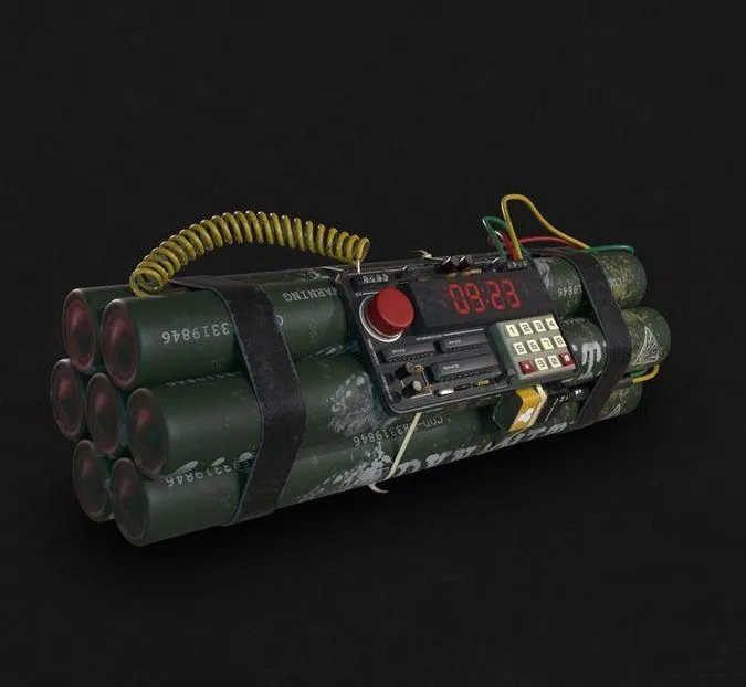 PBR Game 3D Models – Dynamite Bomb