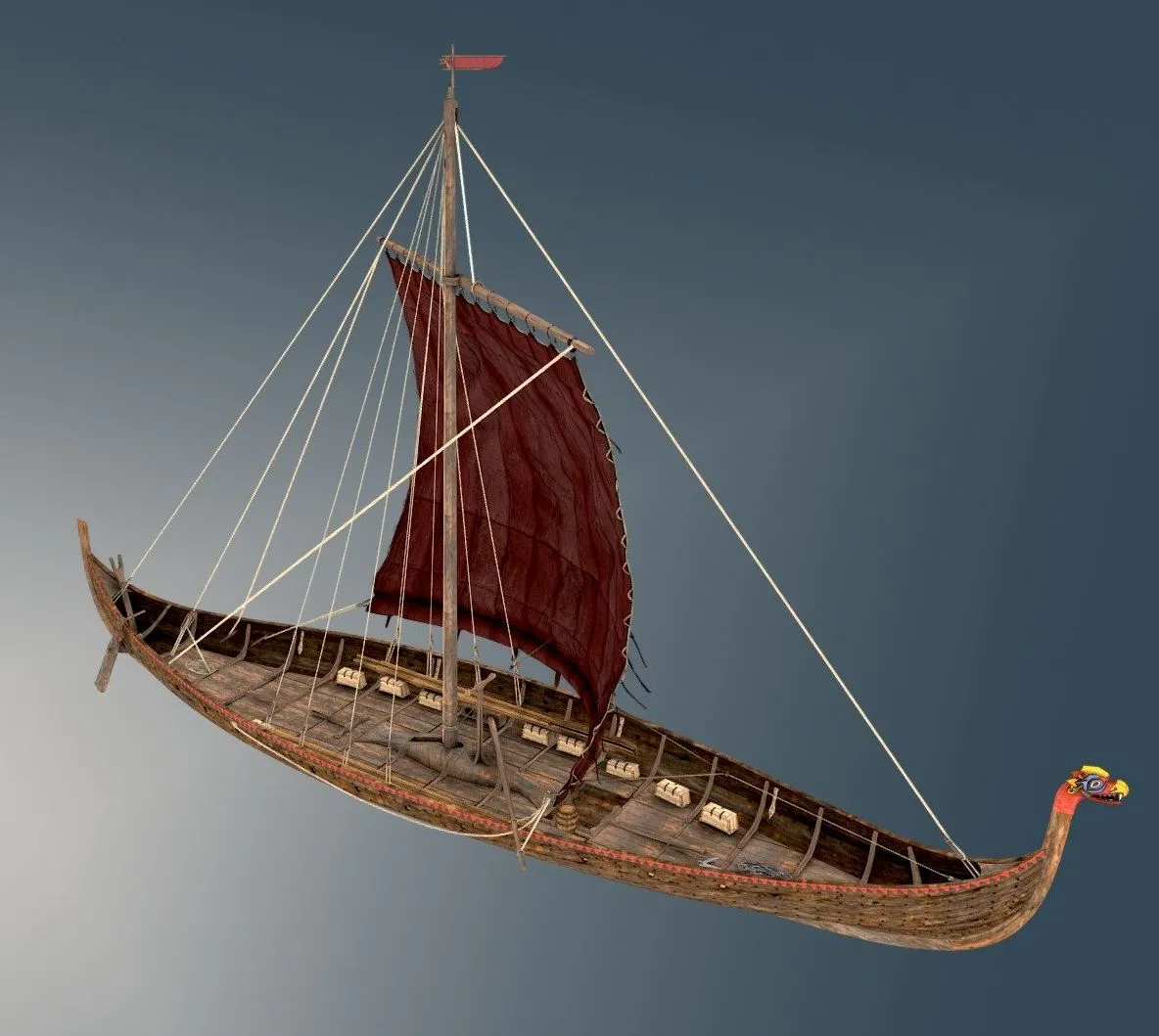 PBR Game 3D Models – Edyskipet The Edy Viking Ship