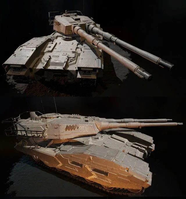 PBR Game 3D Models – EFGF M61A5 Main Battle Tank