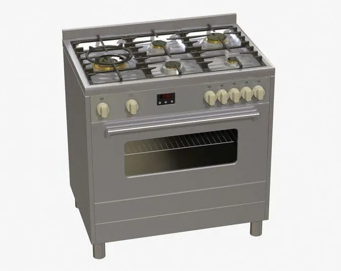 PBR Game 3D Models – Electric oven, gas stove