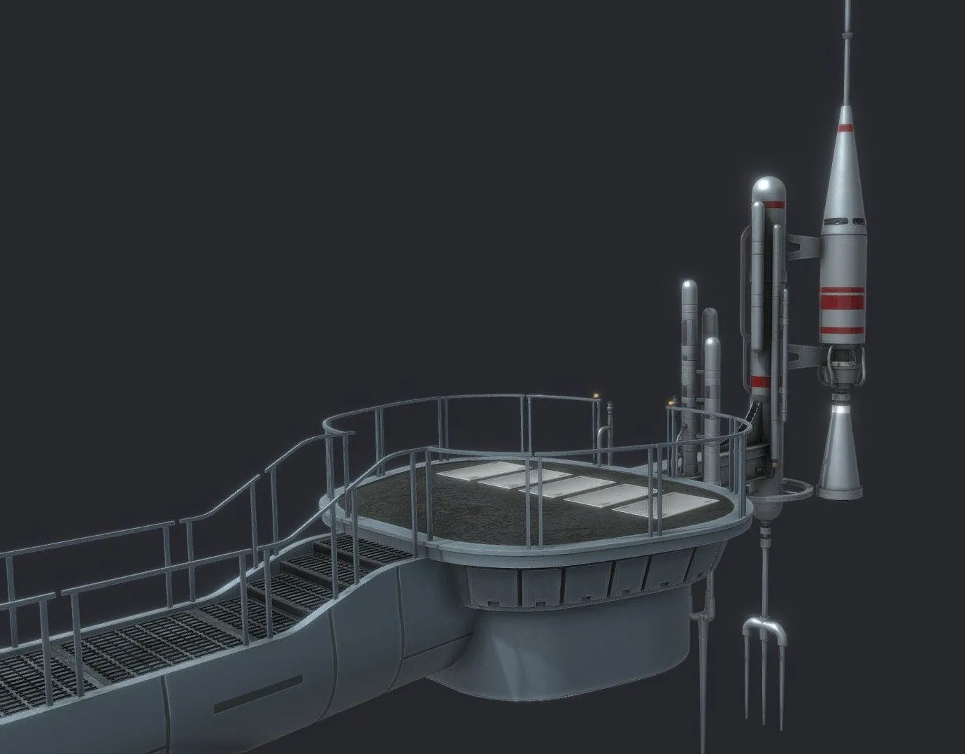 PBR Game 3D Models – Empire Strikes Back Gantry Area
