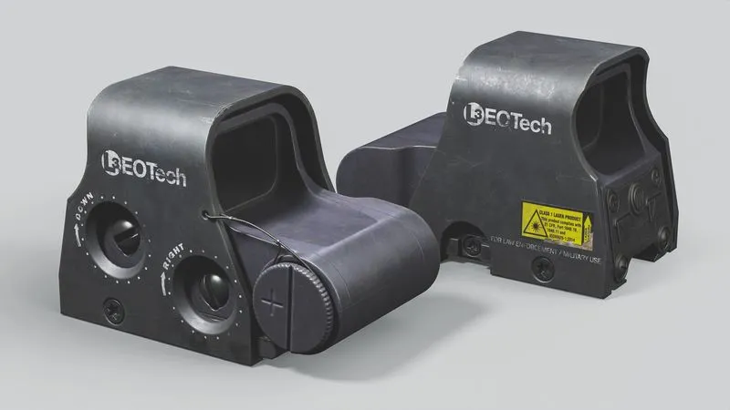 PBR Game 3D Models – EOTechXPS2-0 dot sight