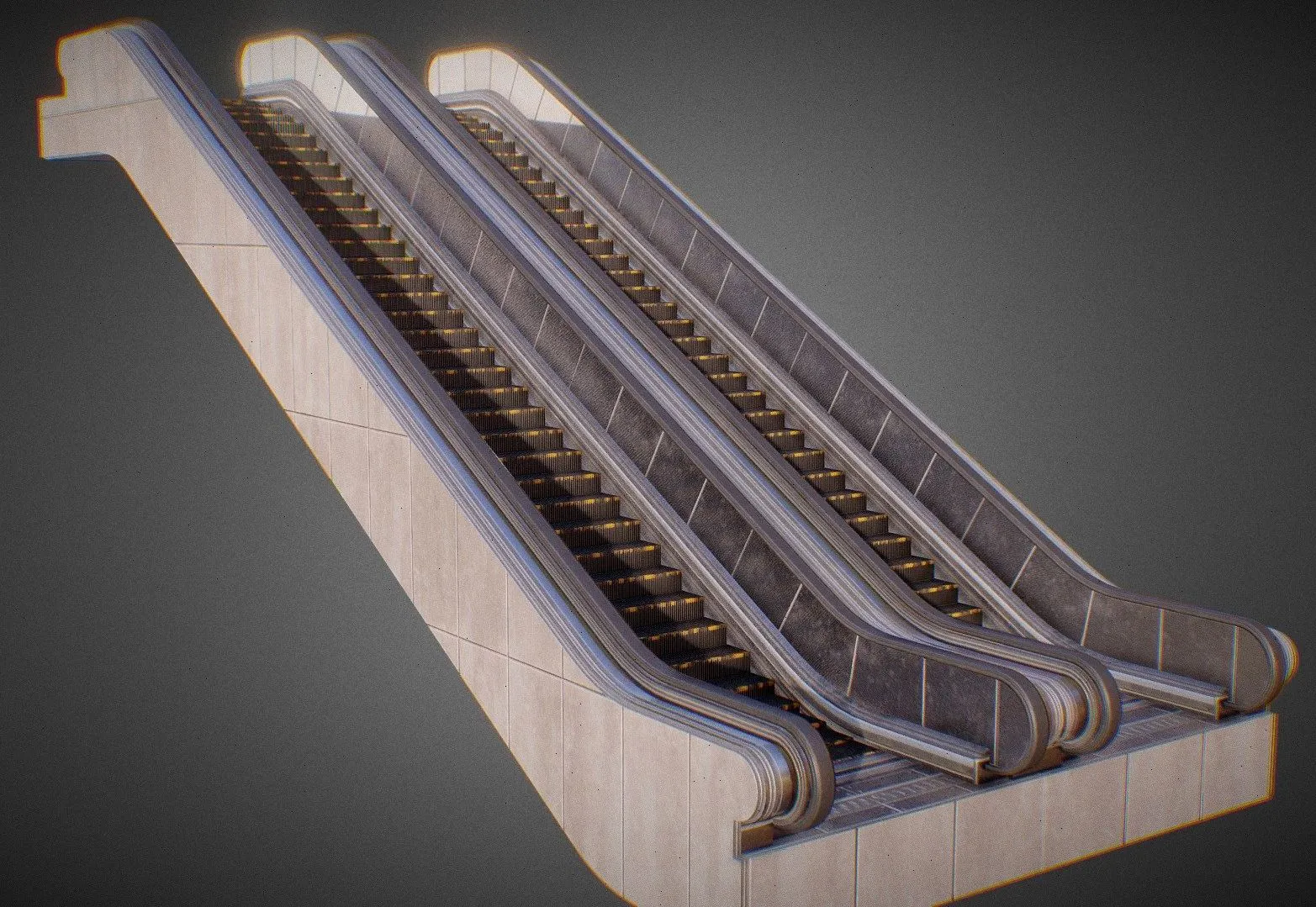 PBR Game 3D Models – Escalator 1