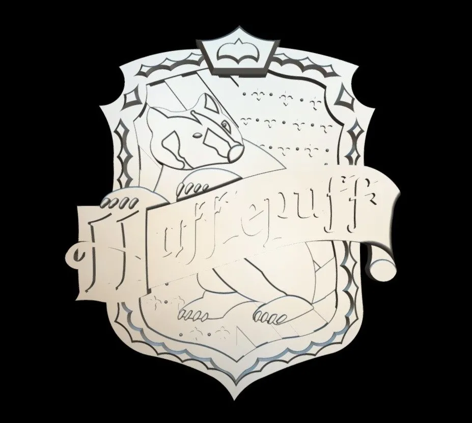 PBR Game 3D Models – Escudo Hufflepuff