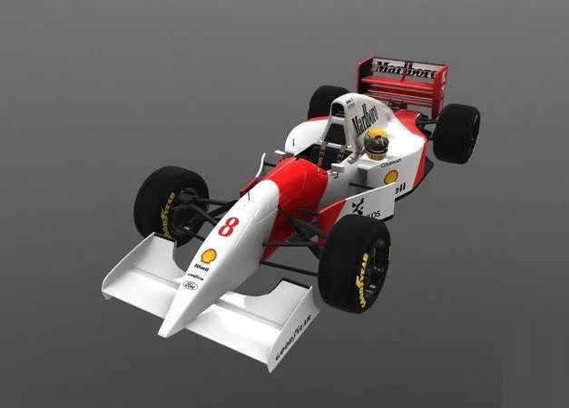 PBR Game 3D Models – F1 McLaren 1993 MP4-8 Senna