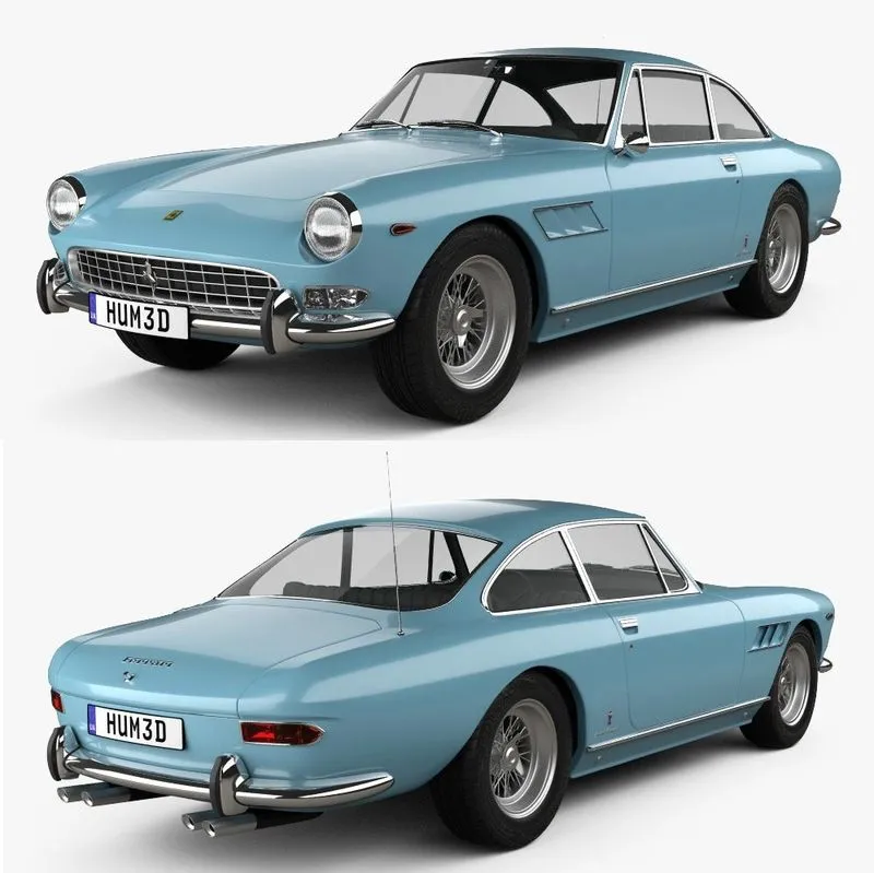 PBR Game 3D Models – Ferrari 330 GT 2+2 1965
