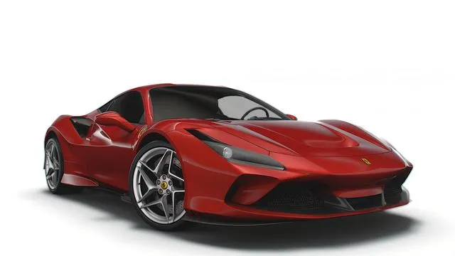 PBR Game 3D Models – Ferrari F8 Tributo 2023 hypercar