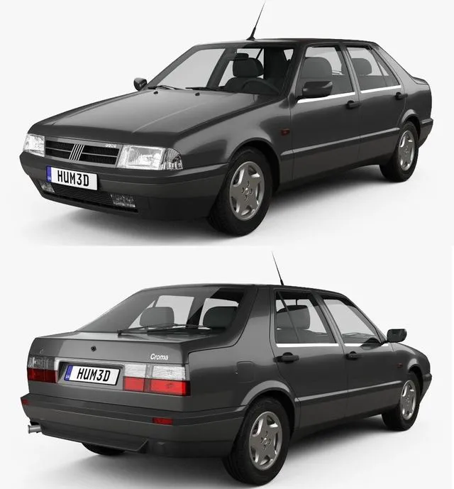 PBR Game 3D Models – Fiat Croma (154) 1993