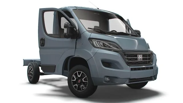PBR Game 3D Models – Fiat Ducato Chassis HQInterior SCab 3000WB 2023