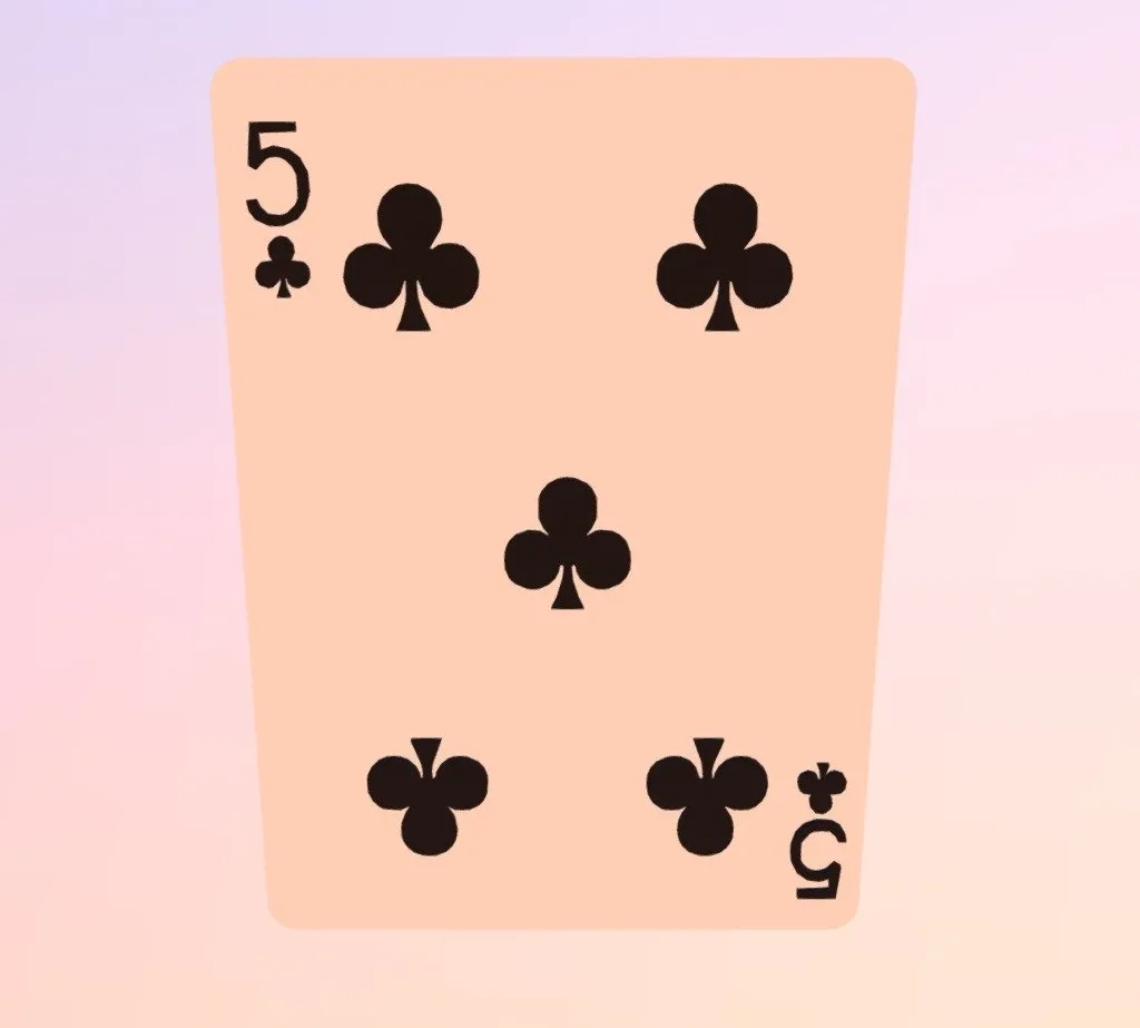 PBR Game 3D Models – Five Of Clubs