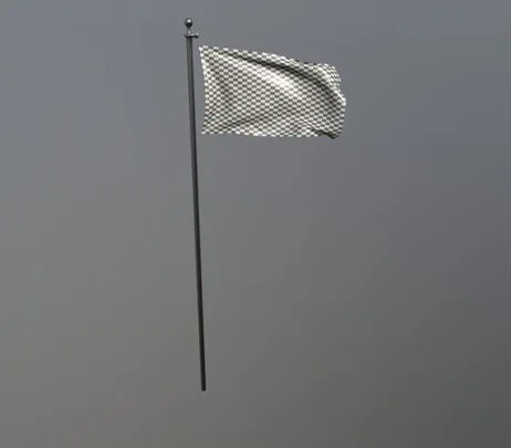 PBR Game 3D Models – Flag
