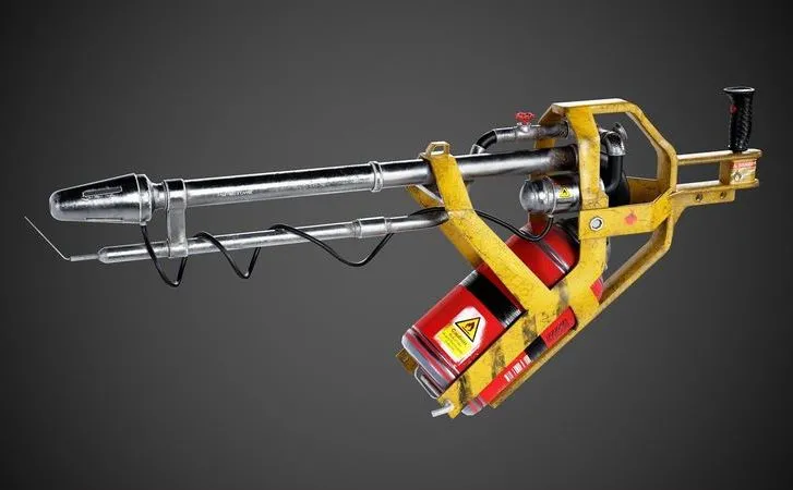 PBR Game 3D Models – Flamethrower Low-poly